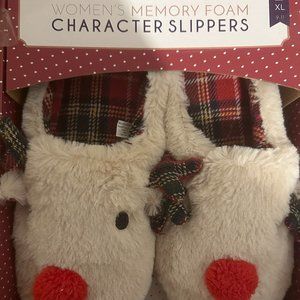 Rudolph Memory Foam Character Slippers